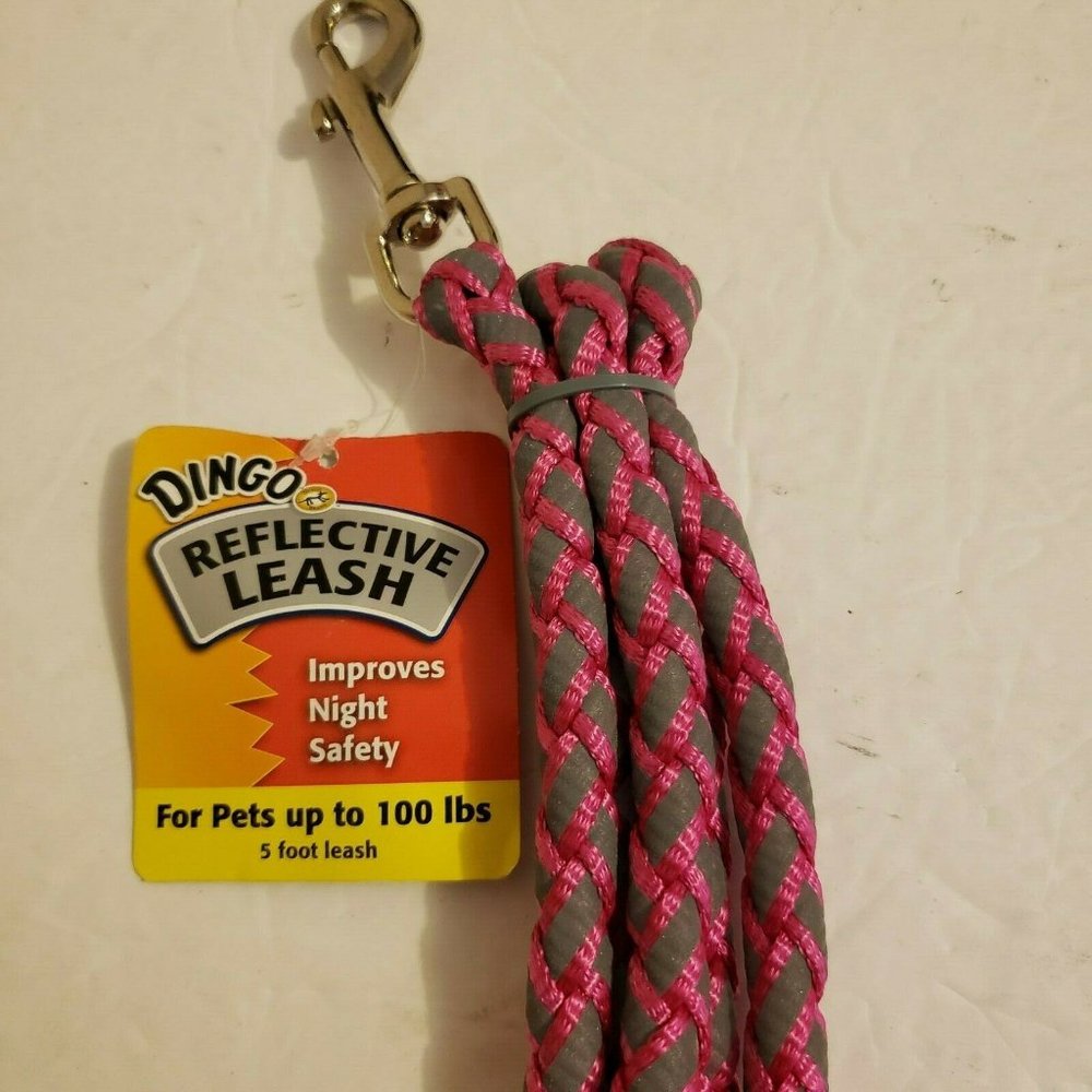 Dingo Reflective Hot Pink Multi Purpose Dog Leash